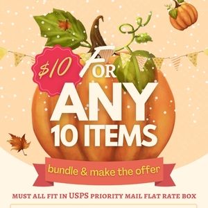 $10 for any 10 items in my closet.